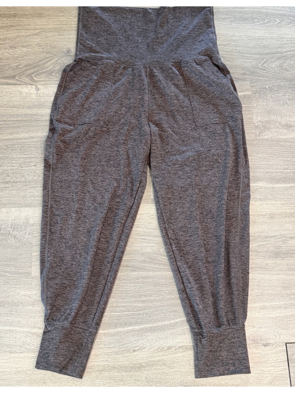 Offline by aerie Heather Gray fold over waist Joggers size large